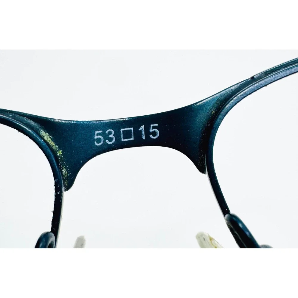 Modern Eyeglass Frames Mens Matte Gunmetal Rectangle 1701 015 53-15-145
